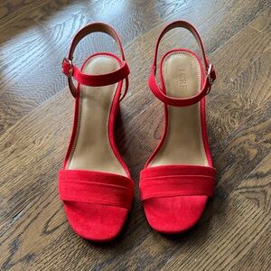 J. Crew Wedge Sandals (7.5)